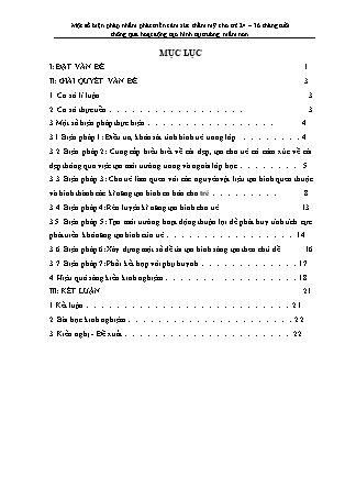 SKKN Một số biện pháp nhằm phát triển cảm xúc thẩm mĩ cho trẻ 24-36 tháng tuổi thông qua hoạt động tạo hình tại trường Mầm non