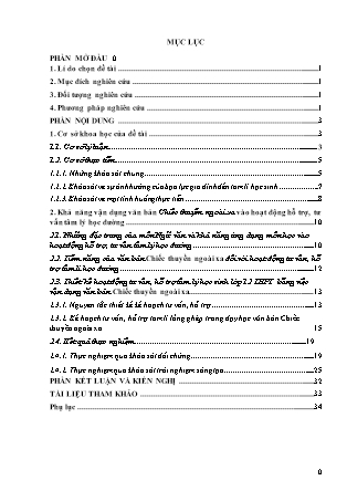 SKKN Vận dụng văn bản Chiếc thuyền ngoài xa vào hoạt động hỗ trợ, tư vấn tâm lí học đường cho học sinh Lớp 12 Trung học Phổ thông