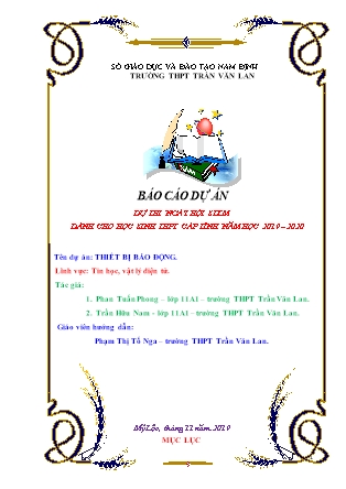 Dự án Thiết bị báo động