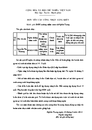 Sáng kiến kinh nghiệm Một số biện pháp rèn luyện thói quen vệ sinh cá nhân cho trẻ 4-5 tuổi